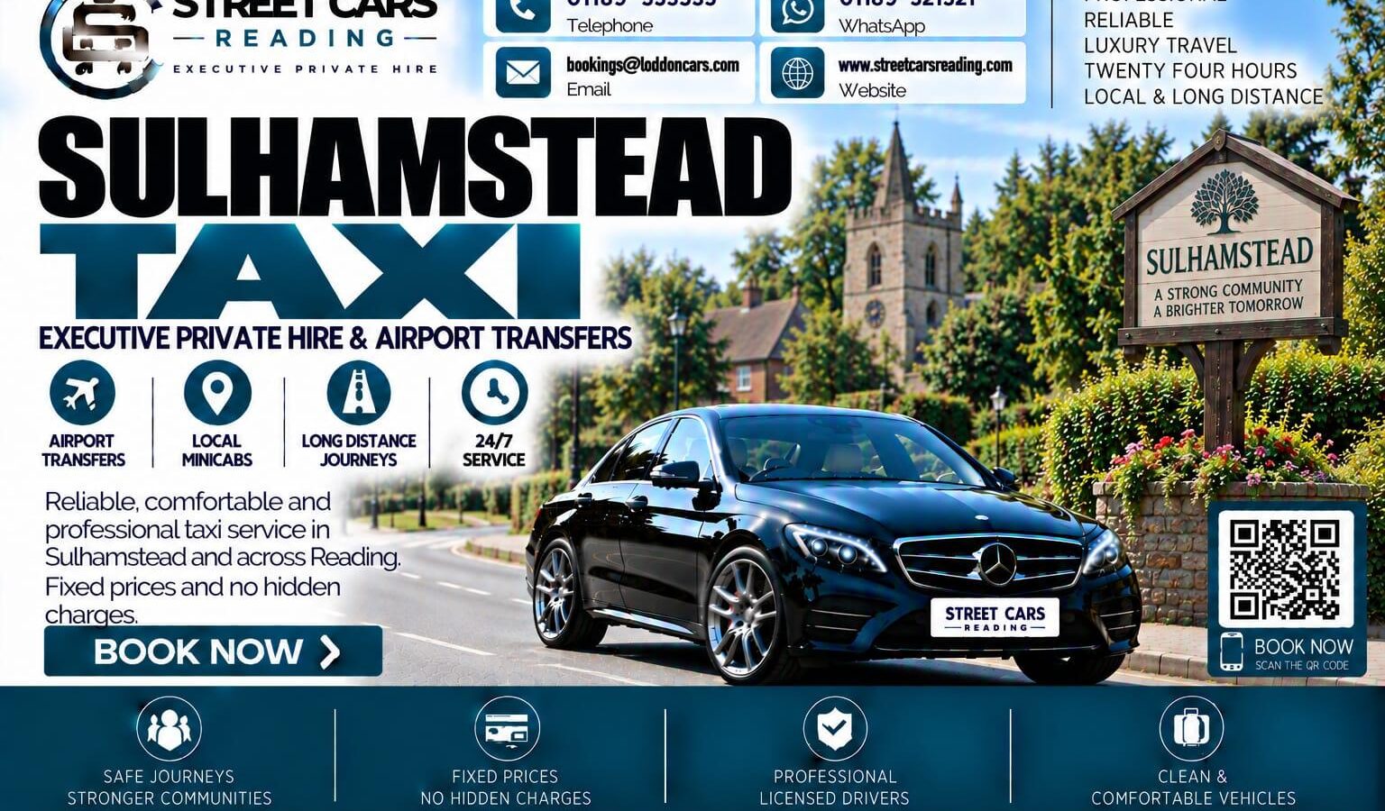 Sulhamstead Taxi Street Cars Reading