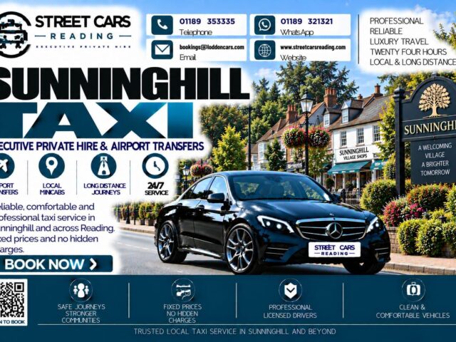 Sunninghill Taxi Street Cars Reading