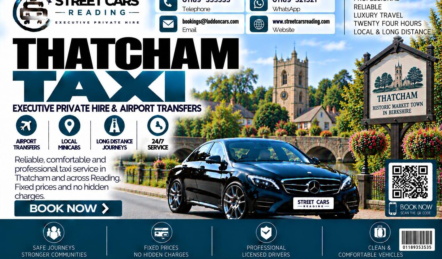 Thatcham Taxi Street Cars Reading