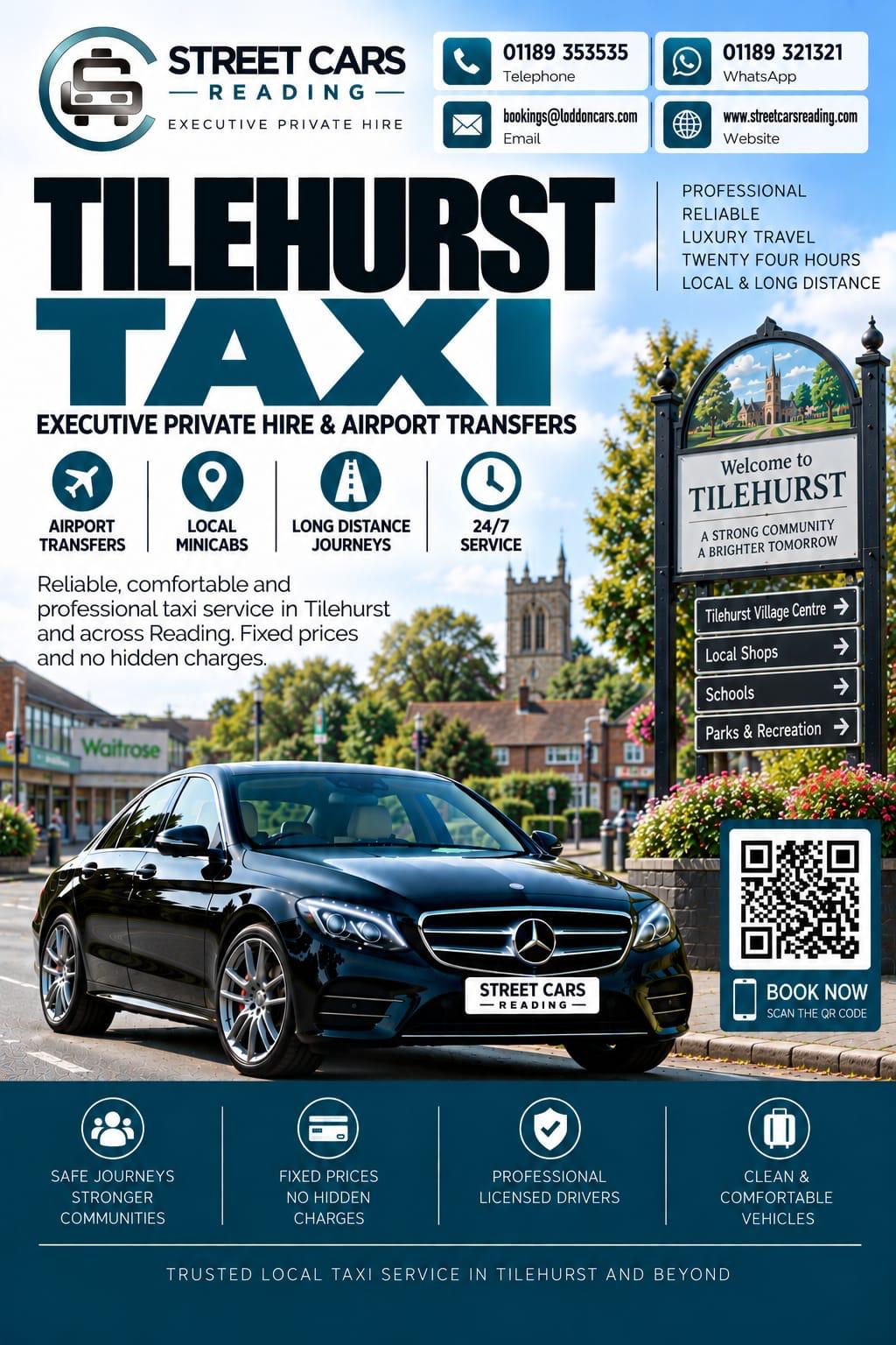 Tilehurst taxi service in Reading Berkshire