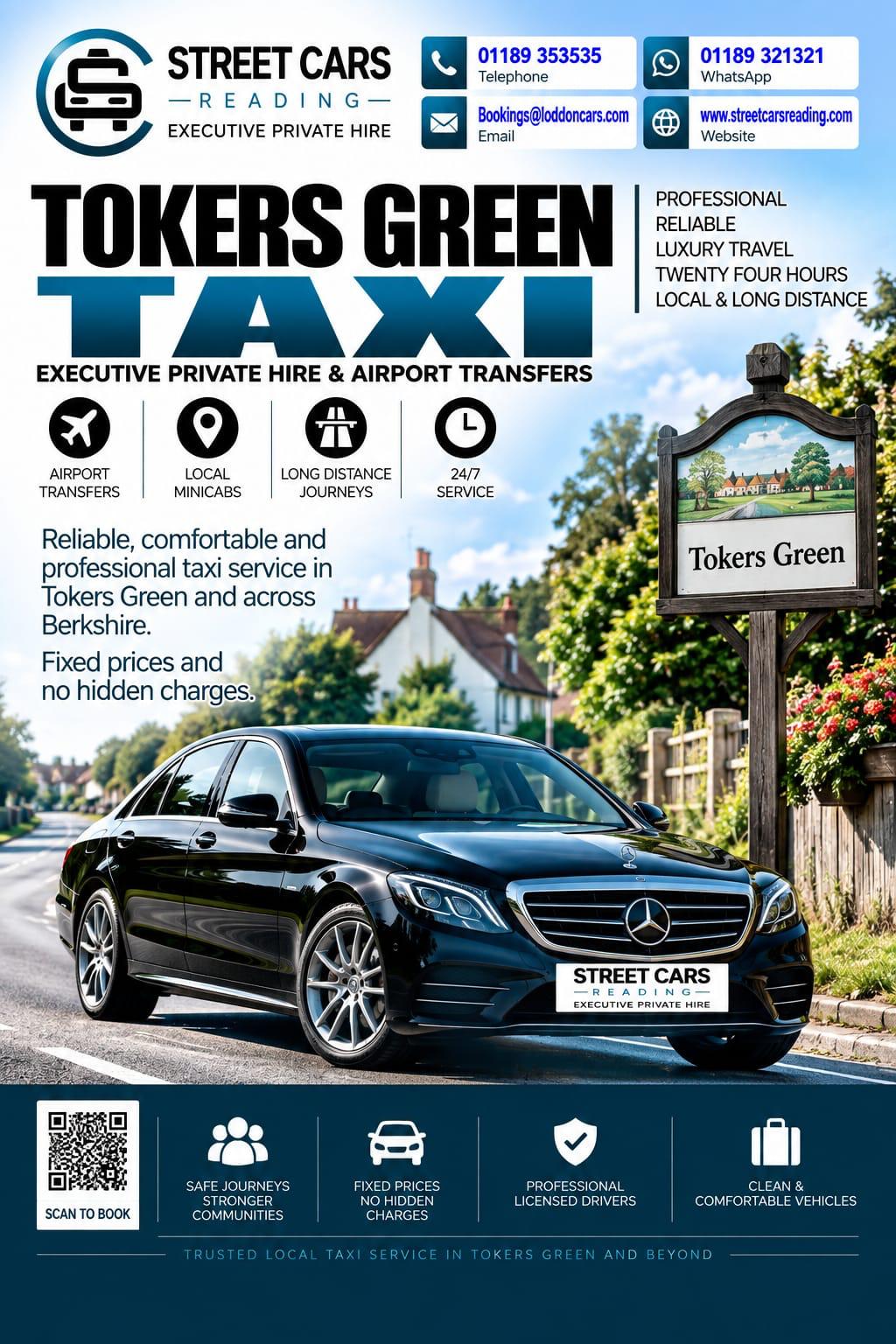 Tokers Green taxi service near Reading