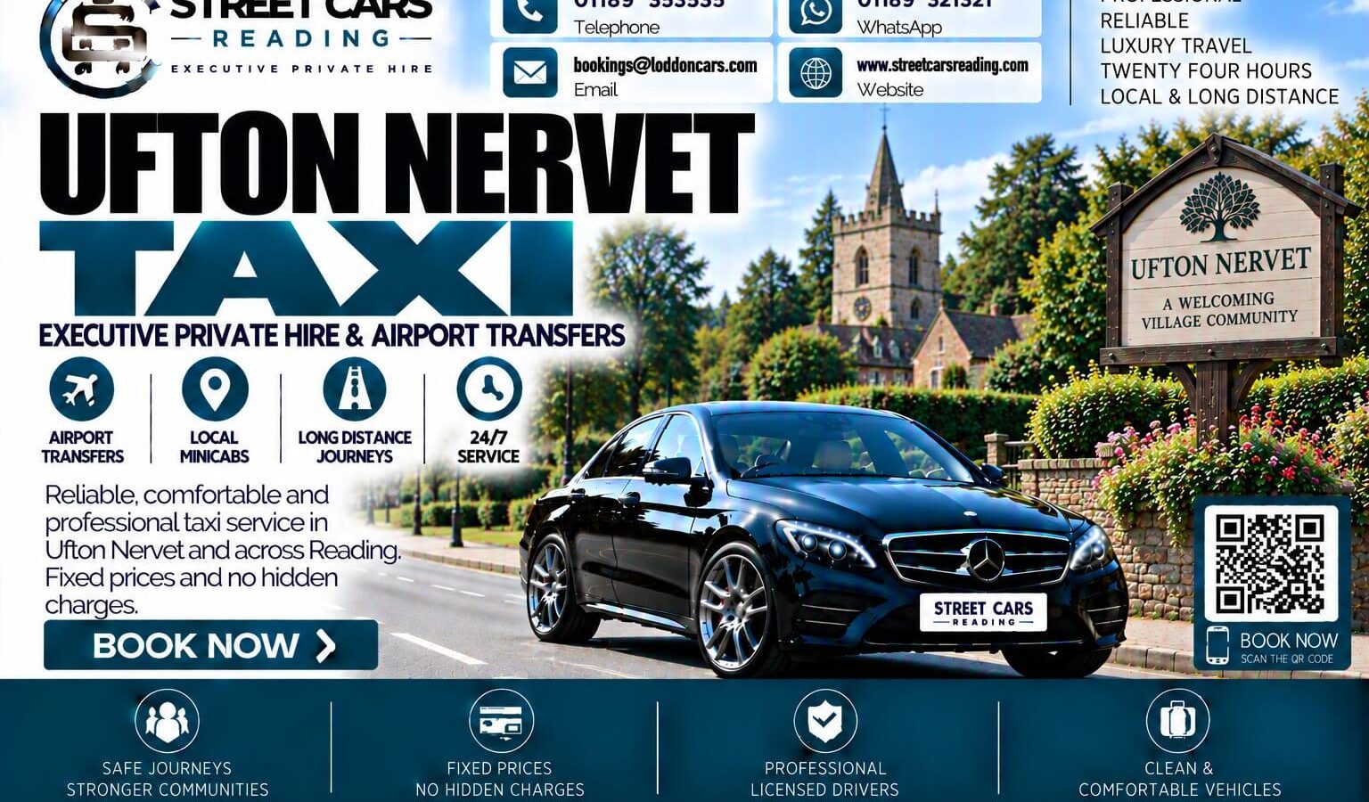 Ufton Nervet Taxi Street Cars Reading