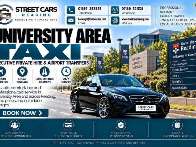 University Area Taxi Street Cars Reading