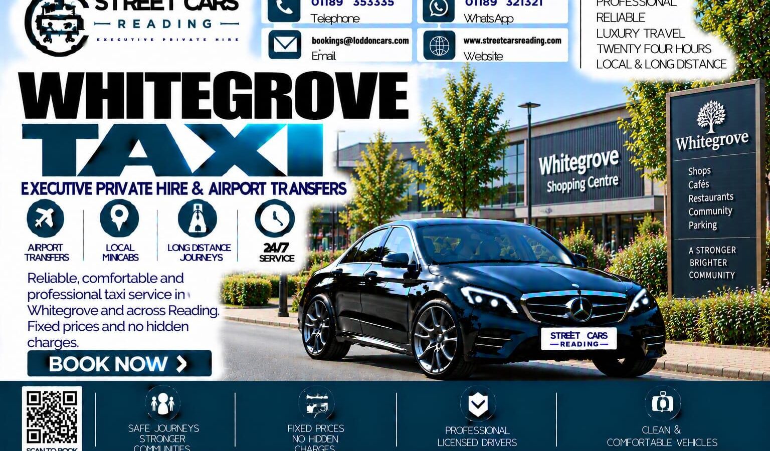 Whitegrove Taxi Street Cars Reading