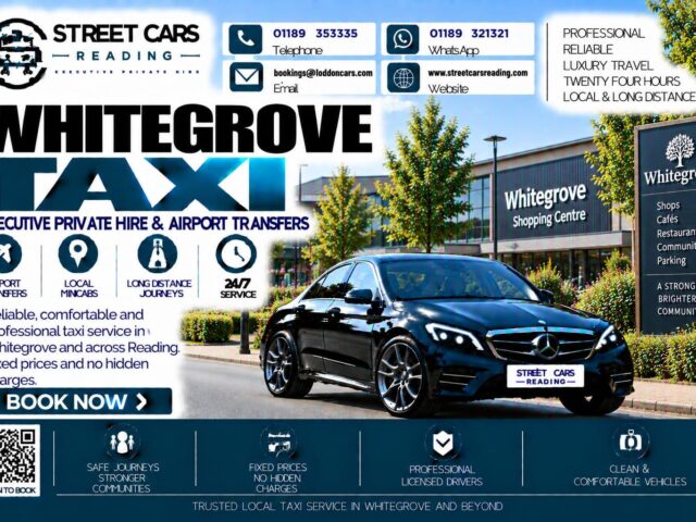 Whitegrove Taxi Street Cars Reading