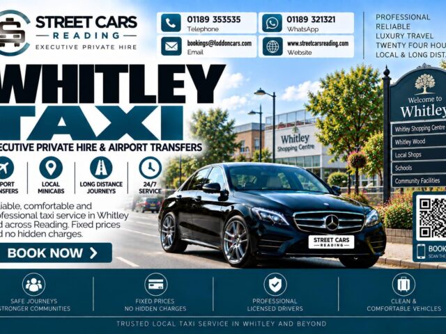 Whitley Taxi Street Cars Reading