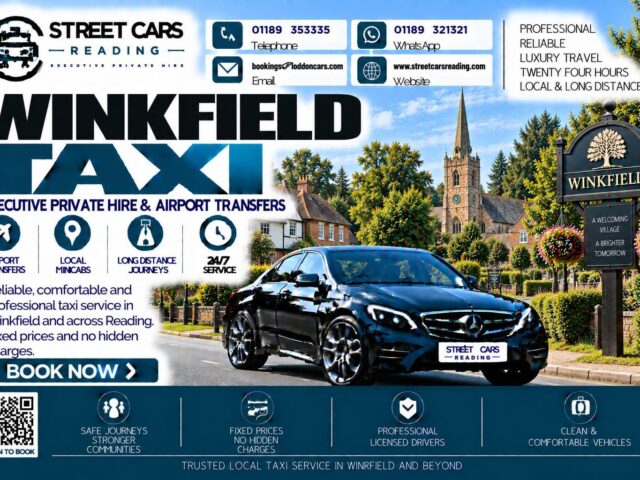 Winkfield Taxi Street Cars Reading