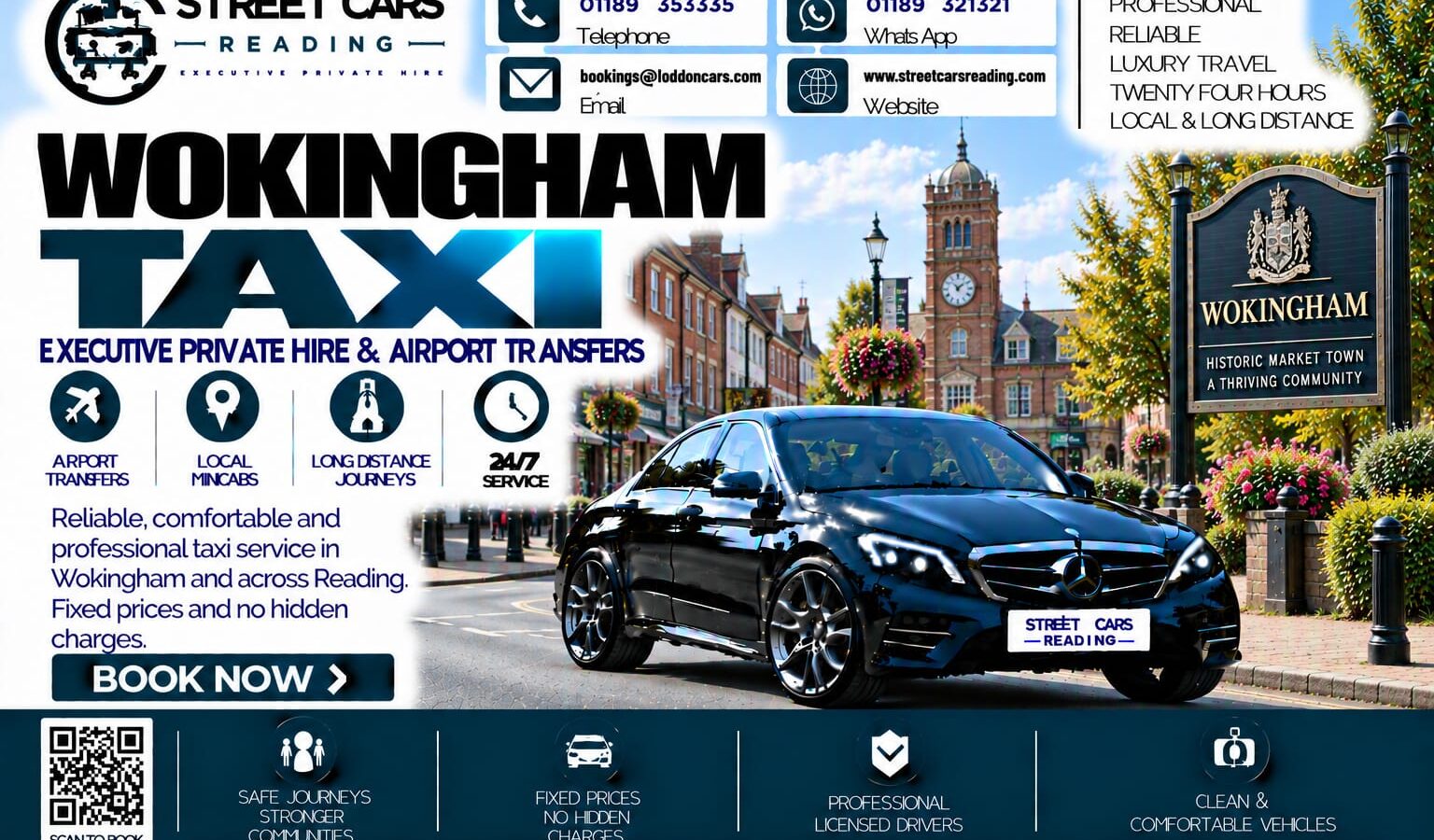 Wokingham Taxi Street Cars Reading