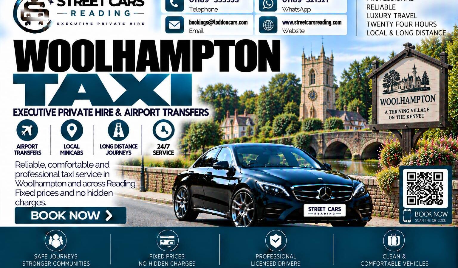 Woolhampton Taxi Street Cars Reading