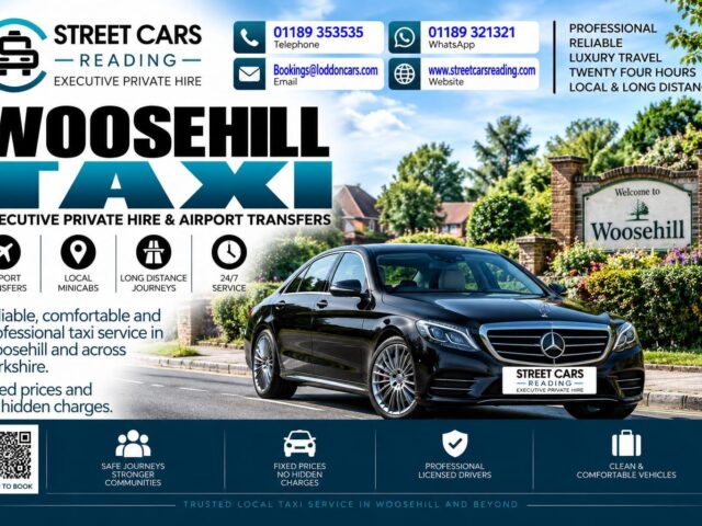 Wooshill Taxi Street Cars Reading