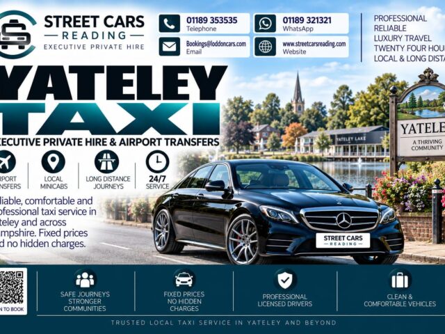 Yateley Taxi Street Cars Reading