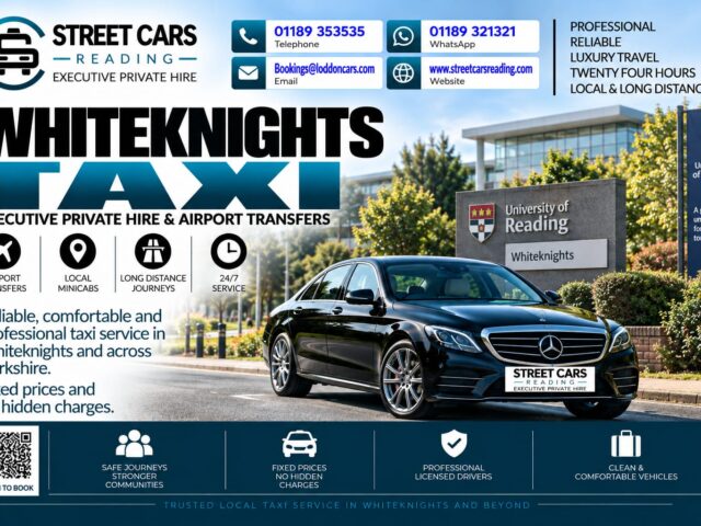 Whiteknights Taxi Street Cars Reading